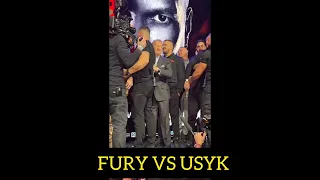 FURY vs USYK...FURY gets on USYK face and it gest heated#boxing#ibf#wbc