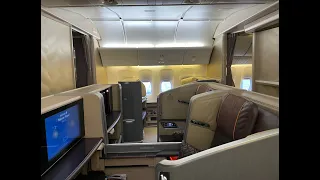 Luxurious Singapore Airlines SQ345 First Class Flight Boeing 777-300ER Zurich to Singapore