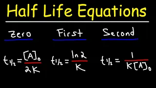 Half Life Equation Derivation