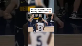 Anthony Edwards was chirping at Jamal Murray after Game 4 👀