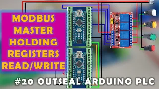 #21 Modbus Master Holding Register Read/Write  | Outseal Arduino PLC