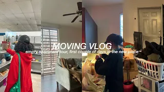 MOVING VLOG PART 2: empty apartment tour, stressful moving day, unpacking