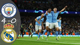 Manchester City 4-0 Real Madrid Semi Final UCL 2023 Extended Highlights |Arabic Commentary 🎤🔥|#ucl