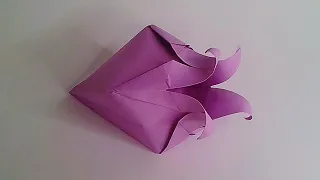 Cómo hacer una FLOR HAREBELL de papel ✅| Origami PASO A PASO