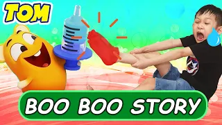 My Talking Tom in REAL LIFE Ruined Our House | Boo Boo Story with Nate & Kate