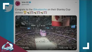 Blink-182 reacts to Colorado Avs' Stanley Cup victory