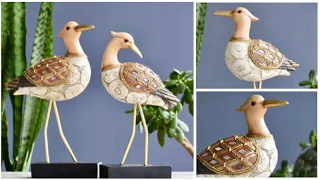 Best out of waste | Birds craft | No clay | Arush diy craft ideas