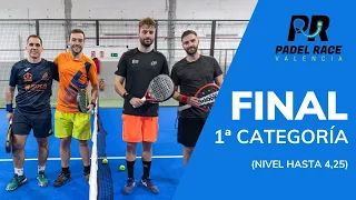 Final XI Torneo Valencia Padel Race 1ª Categoría (hasta 4,25) - 16/09/2023