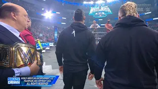 The Bloodline Tries to Ambush Cody Rhodes, Seth Rollins and Jey Uso Appear - WWE SmackDown 3/22/2024