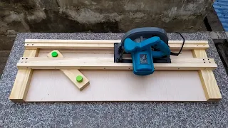 Homemade Circular Saw Crosscut Jig || DIY Circular Saw Miter Jig