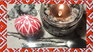 СВІЧКА САМОРОБНА МАЙСТЕР-КЛАС писанка писачок pysanky egg роспись яйца