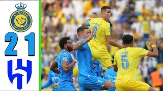 ملخص مباراة النصر والهلال 1-1 || اهداف النصر والهلال اليوم || مباراه اليوم 🏆كاملة