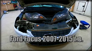 Как снять передние Фары Ford Focus 2007-2015 год