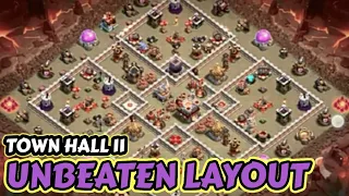 TH11 WAR BASE, TROPHY BASE, SEMI-FARM BASE UNBEATEN ALL IN ONE BEST LAYOUT