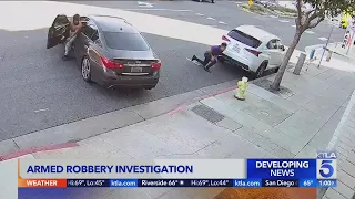 Robbery victim struck by suspect’s vehicle in West Hollywood