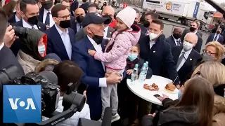 Biden Meets Ukraine Refugees in Warsaw