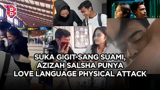 Bener-bener love language-nya physical attack, sederet momen gemas Azizah Salsha gigit Pratama Arhan