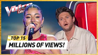 MOST VIEWED Blind Auditions with MILLIONS of VIEWS in 2023 on The Voice