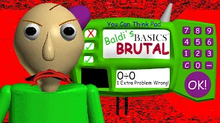 [My New Hardest Achievement] || Baldi's BRUTAL Basics with 1 extra problem wrong