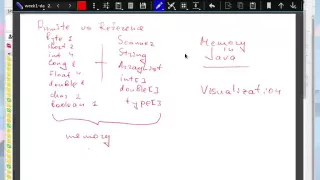 aco11 week1 day1 Java OOP Primitive vs Refernce  Class object Java Memory Visualization