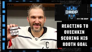 Alex Ovechkin makes HISTORY, scores his 800th career goal vs. the Blackhawks 🏒 The Drop reacts