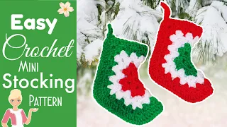 FASTEST Crochet Christmas Stocking Boot Pattern!