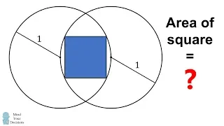 What Is The Area? Square Between Two Circles