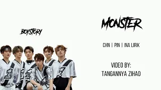 BOY STORY "Monster" (Color coded/CHN | ROM | INA lirik)