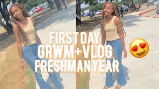 FIRST DAY OF FRESHMAN YEAR GRWM+ VLOG