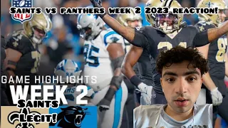 SAINTS LEGIT!!! New Orleans Saints vs. Carolina Panthers | 2023 Week 2 Game Highlights | REACTION