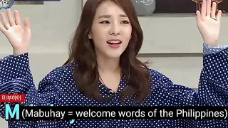 Compilation of Sandara Park speaking tagalog in Korea