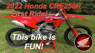 2022 Honda CRF250R First Ride Impressions: This bike is FUN!!!