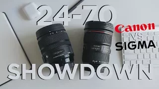 24-70 f/2.8 SHOWDOWN! Canon vs. Sigma | Which is better!?