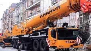 LIEBHERR LTM 1350-6.1 telescopic All Terrain Crane setup with Luffing Jib for Tower Crane