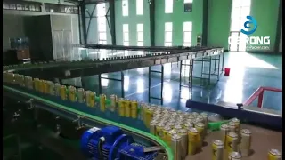 Metal tin can sorting feeding beer filling seaming cartoning machine completed canning line