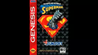 The Death and Return of Superman Sega Genesis music-Title Screen