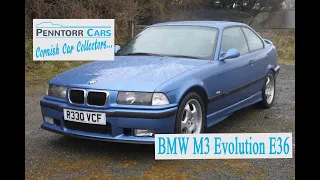 BMW M3 Evolution 3.2 E36 in Estoril Blue - History and Review