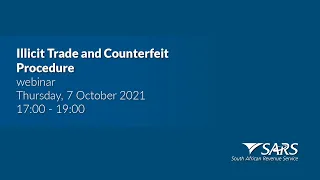 Illicit Trade and Counterfeit Procedures webinar