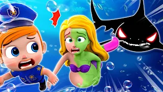 Save Mermaid Pregnant Song👮 🧜‍♀️ | Baby Police vs Big Monster | Funny Stories For Kids