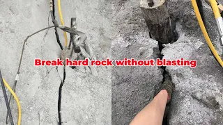 Break hard rock without blasting