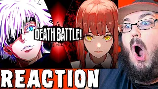 Gojo VS Makima (Jujutsu Kaisen VS Chainsaw Man) | DEATH BATTLE! REACTION!!!