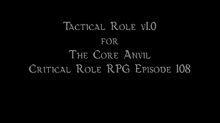 c1e108 Tactical Role