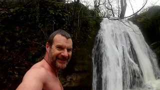 Early morning dip in Janet's Foss  - 21 Nov 2018