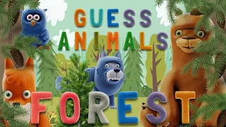 GUESS ANIMALS - FOREST  | Learn ABC and animals easily | talking abc