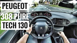 Peugeot 308 Pure Tech 130 (2018) | POV City Drive (60FPS)