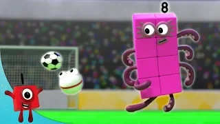 Numberblocks - Playing Football with the Numberblobs! | Learn to Count | Learning Blocks