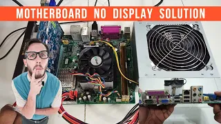 Computer Turns On But No Display On Monitor || Led Lights On Fan Spinning || Small Fault Easy Fix