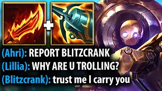 MY TEAM WANTED ME BANNED FOR BLITZCRANK TOP... THEN I CARRIED THEM