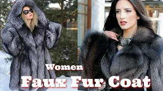 Faux Fur Coat For Women 2022-2023 Trending Fox Fur Coat Girls Fashion