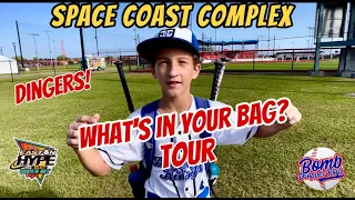 USSSA Space Coast Complex tour | Whats in your bag? | Game footage | Easton Hype Super NIT dingers